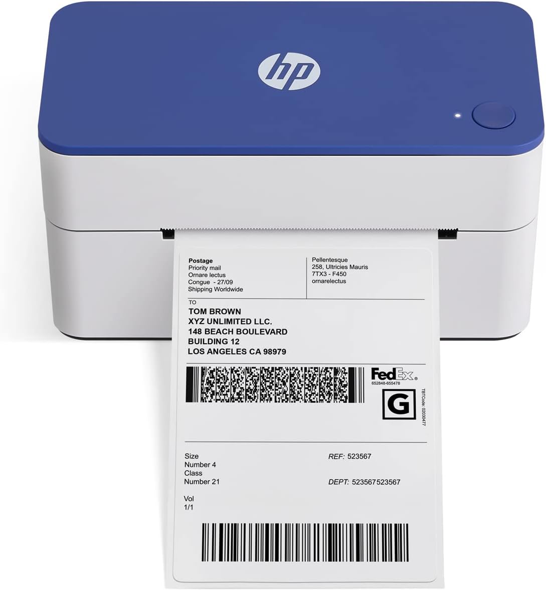 HP HPKE103 4x6 Direct Thermal Shipping Label Printer
