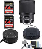 Sigma 85mm f/1.4 DG HSM Art Lens Canon EF Bundle