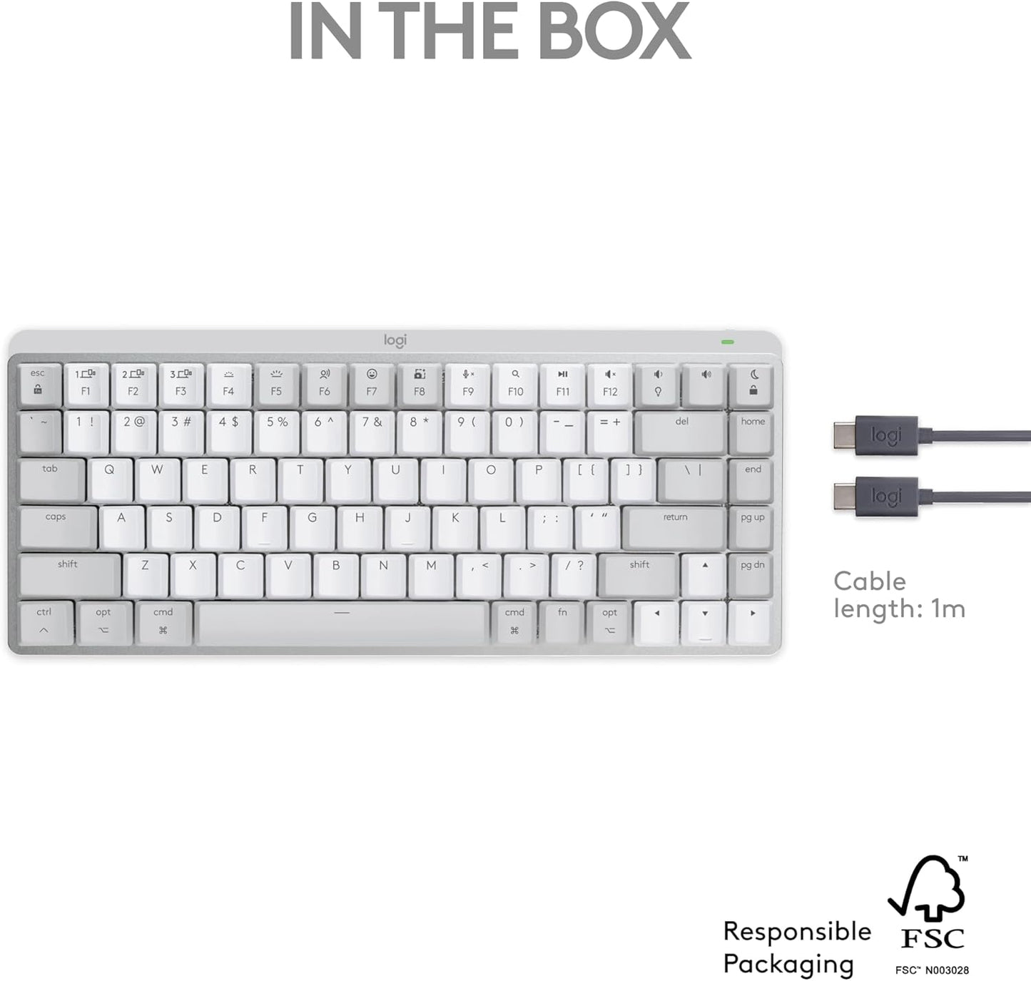 Logitech 920-010553 MX Mechanical Mini Mac Wireless Keyboard