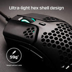 HyperX HMSH1-A-BK/G-cr Pulsefire Haste Lightweight Gaming Mouse
