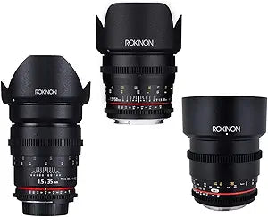 Rokinon Cine DS Lens Bundle - Sony Nex Mount