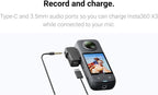 Insta360 CINSBAQ/A_ALT1 X3 Mic Adapter with Charging Support