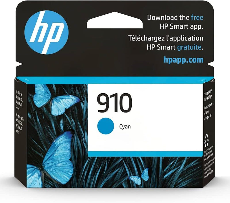 HP 910 Cyan Ink Cartridge OfficeJet Pro Series — main product image
