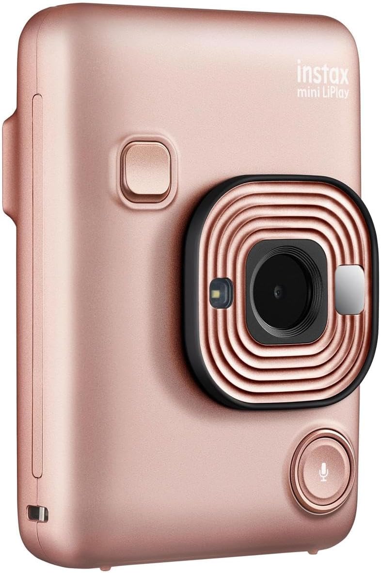 Fujifilm instax Mini LiPlay Blush Gold Instant Camera