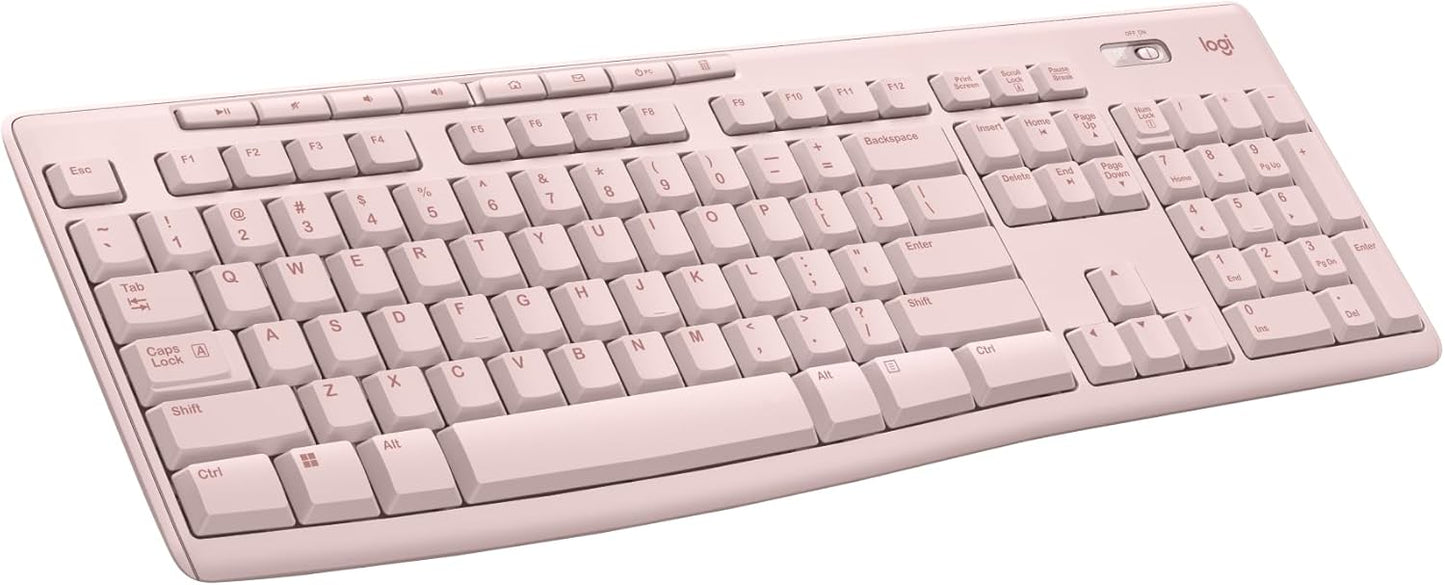 Logitech 920-013289 K270 Rose Wireless Keyboard