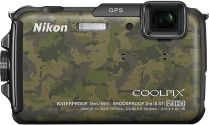 Nikon 26410 COOLPIX AW110 Waterproof Wi-Fi GPS Camera