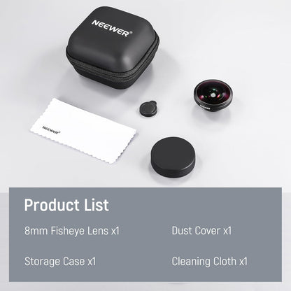 Neewer LS-29 HD 8mm Fisheye Phone Lens 17mm Thread