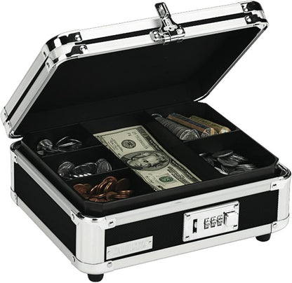 Vaultz VZ01002 Black Combination Locking Cash Box