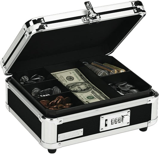 Vaultz VZ01002 Black Combination Locking Cash Box