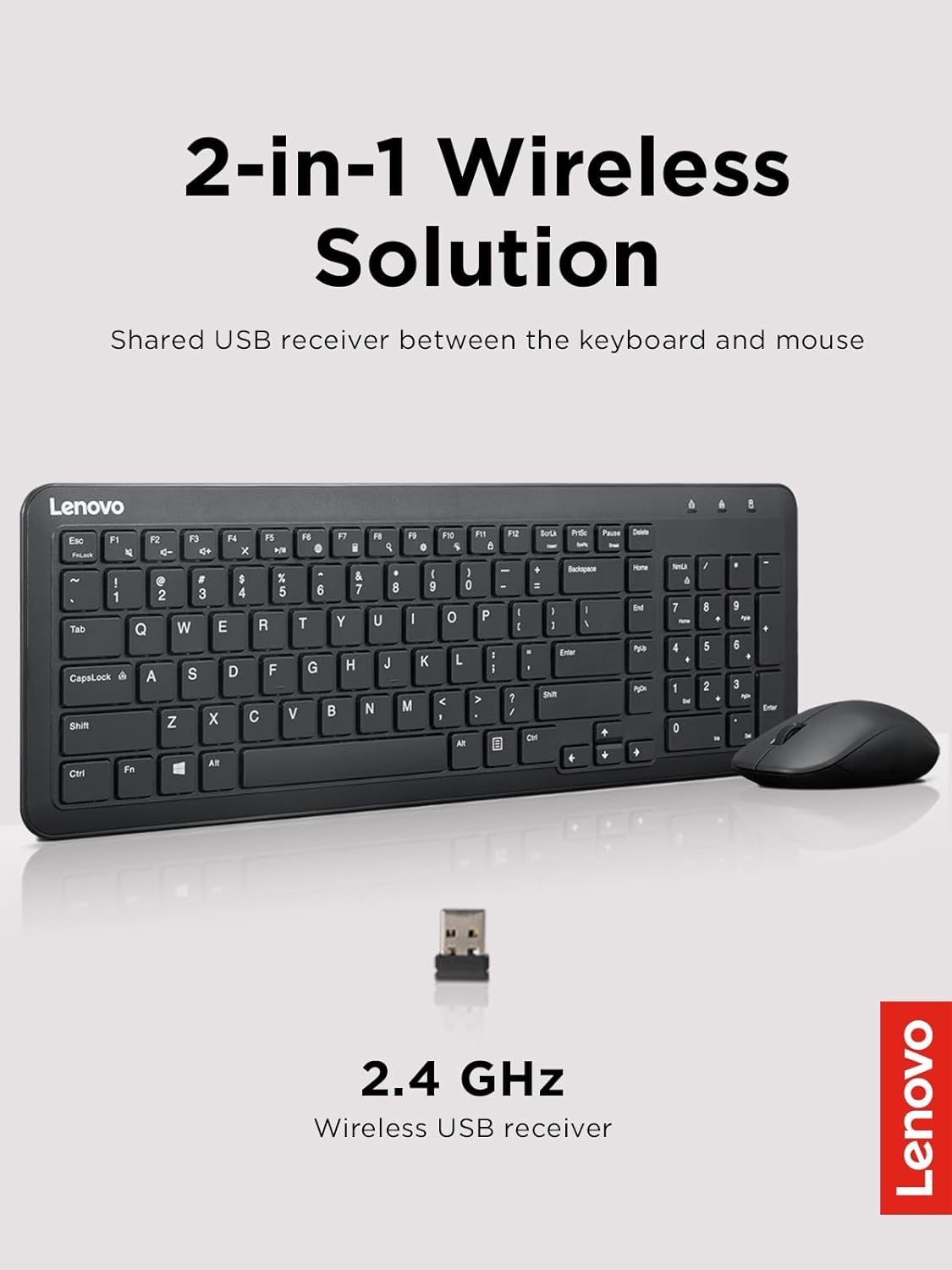 Lenovo GX31C95738 Wireless Keyboard Mouse Combo