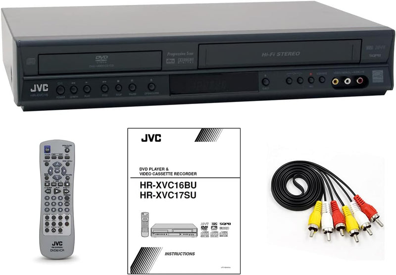 JVC HRXVC16B DVD/VCR Combo Player — main product image