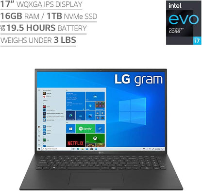 LG 17Z90P-K.AAB8U1 Gram 17" Laptop Ultra 7 2TB SSD