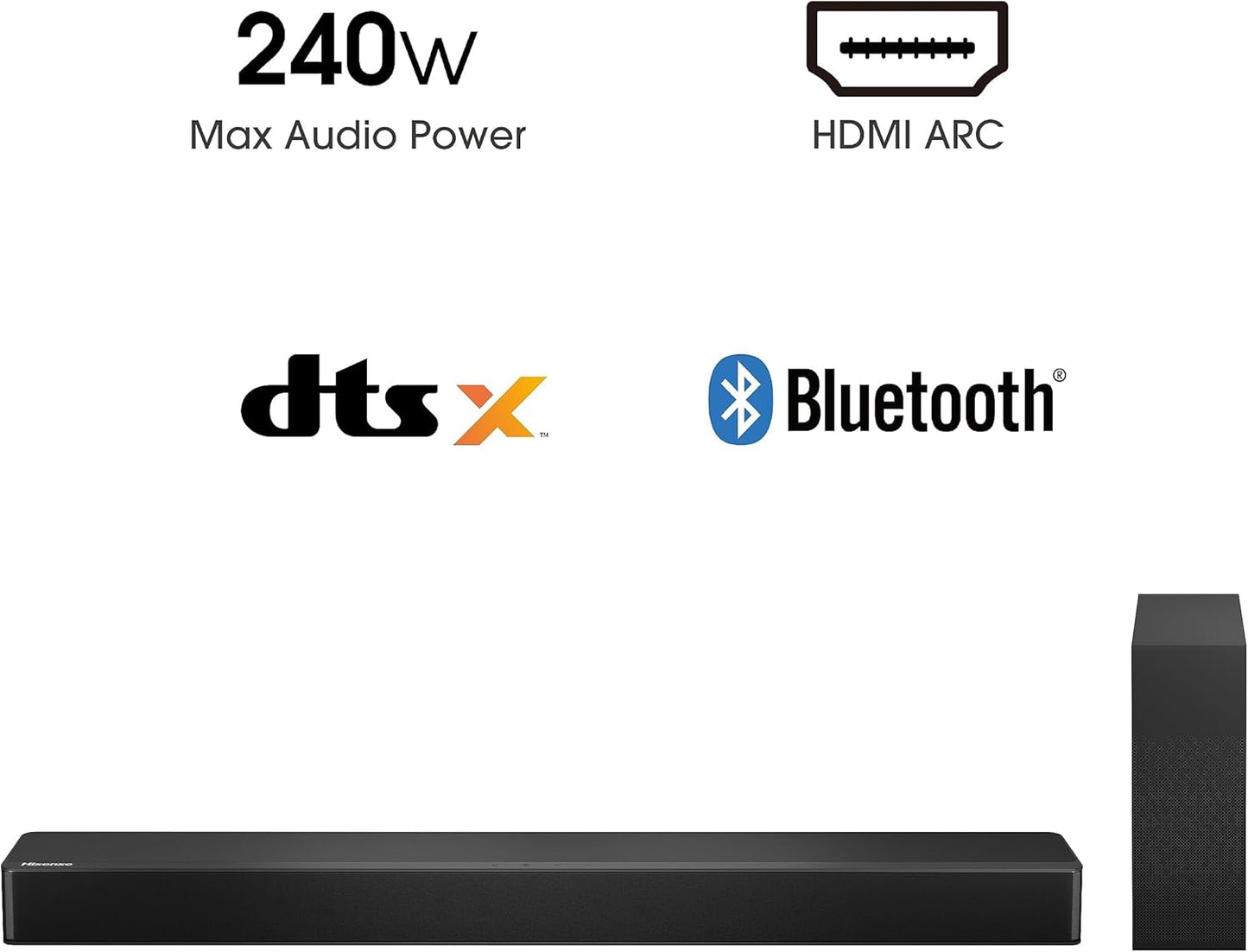 Hisense HS2100 2.1 Ch Sound Bar with Wireless Subwoofer