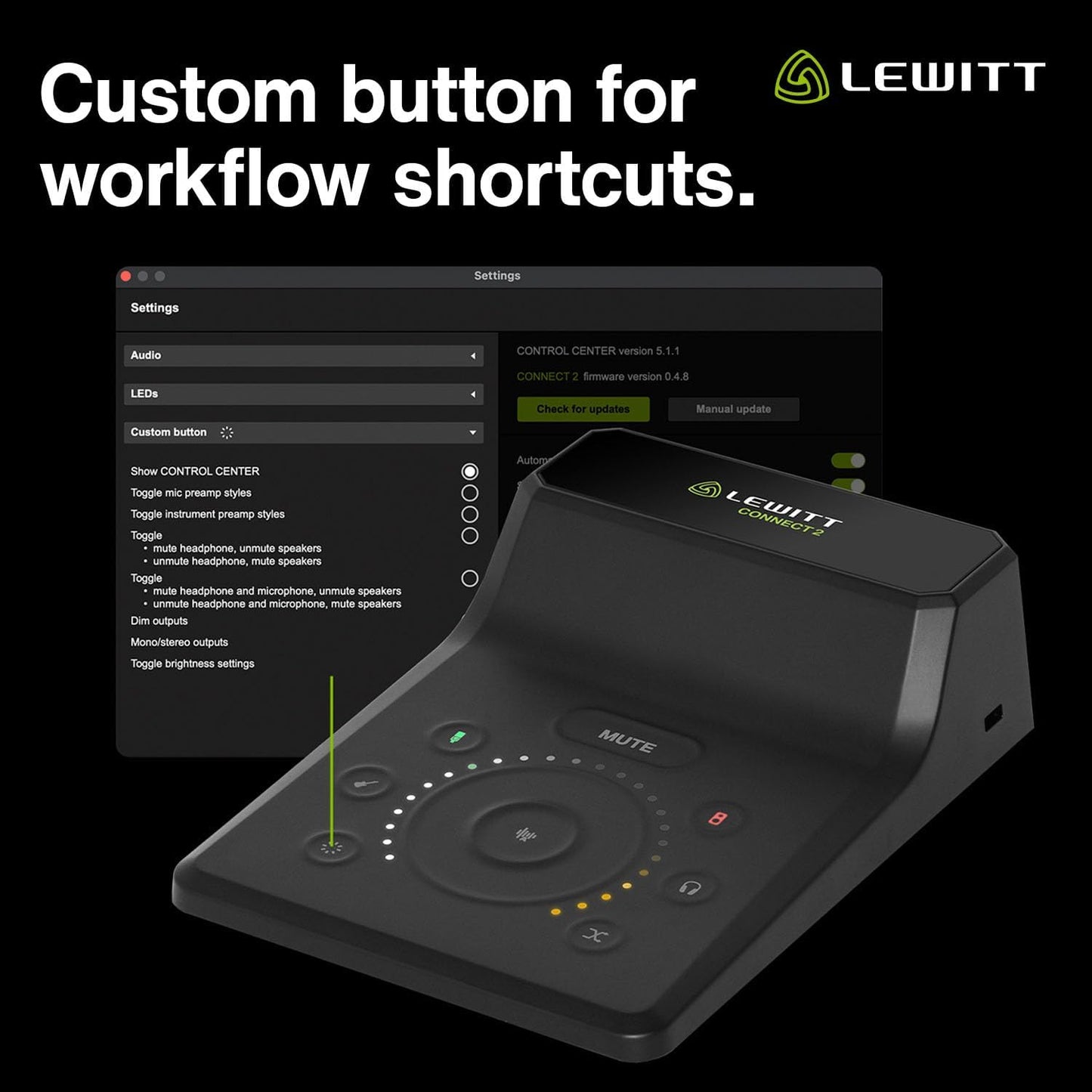 Lewitt CONNECT 2 XLR USB Audio Interface
