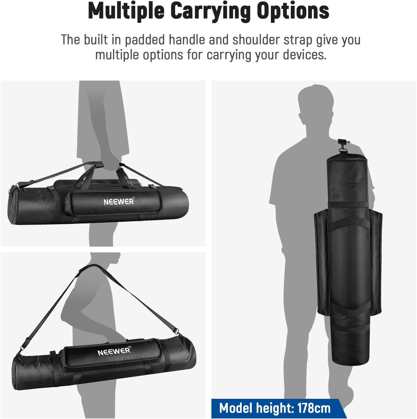 Neewer Tripod Carrying Case Waterproof Nylon Bag