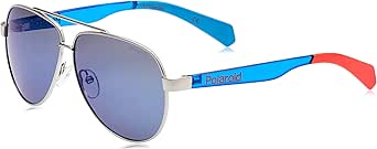 Polaroid Pld 8034/s Pilot Sunglasses - Grey Blue Mirror