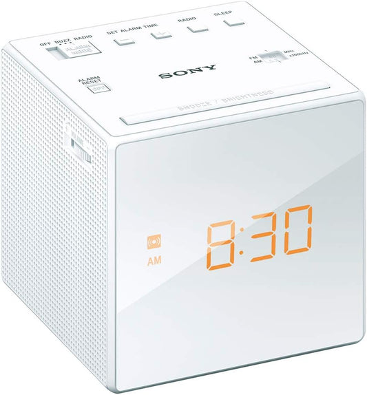 Sony ICF-C1 W FM/AM Digital Clock Radio - White