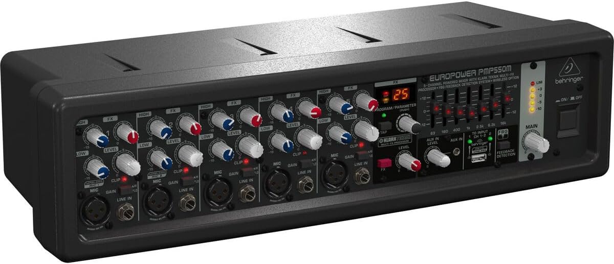 Behringer PMP550M Europower 500W 5-Channel Powered Mixer