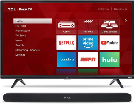 TCL 8i 43" TV & Alto 8i Sound Bar Combo