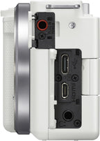 Sony E3SNILCZVE10W ZV-E10 Vlogging Camera Body Kit (White)