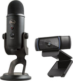Logitech C920x HD Pro Webcam with Blue Yeti Mic
