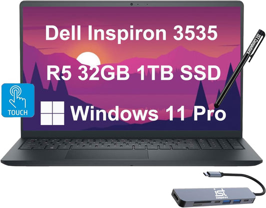 Dell Inspiron 3535 15.6" Ryzen 5 Touch Laptop 32GB 1TB SSD