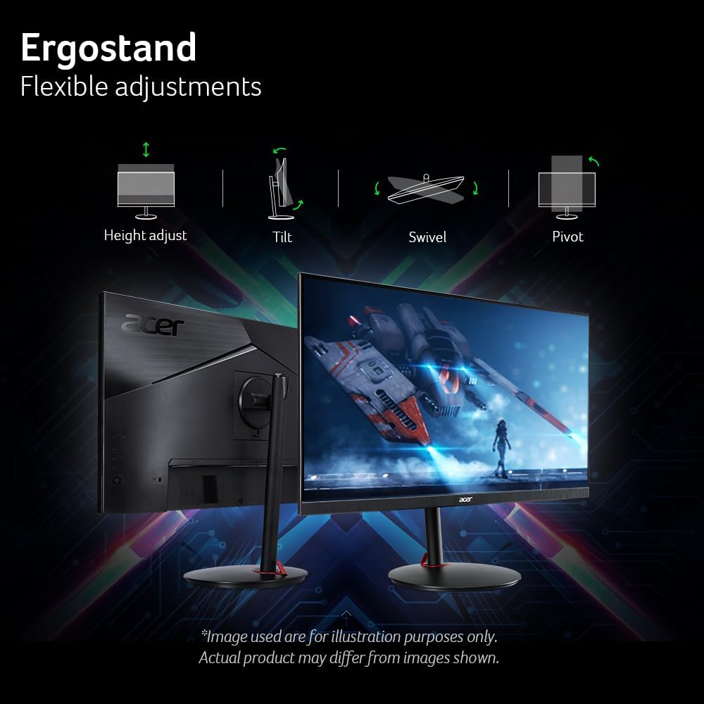 Acer UM.HX1AA.301 Nitro 27" WQHD 180Hz Gaming Monitor