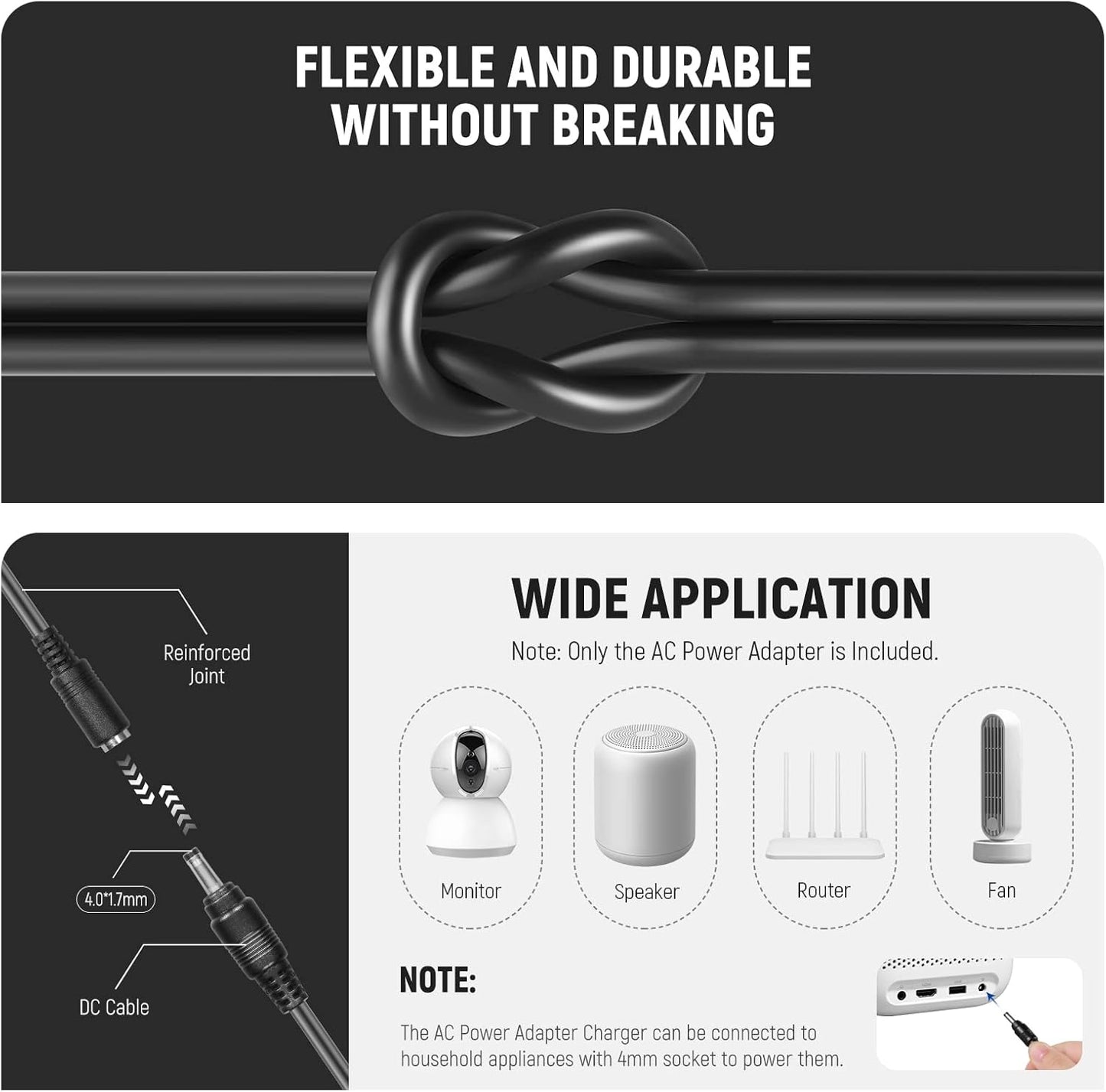 Neewer 10101136 EP-5B Dummy Battery AC Power Adapter Nikon
