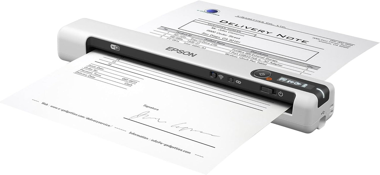 Epson DS-80W Wireless Portable Document Scanner