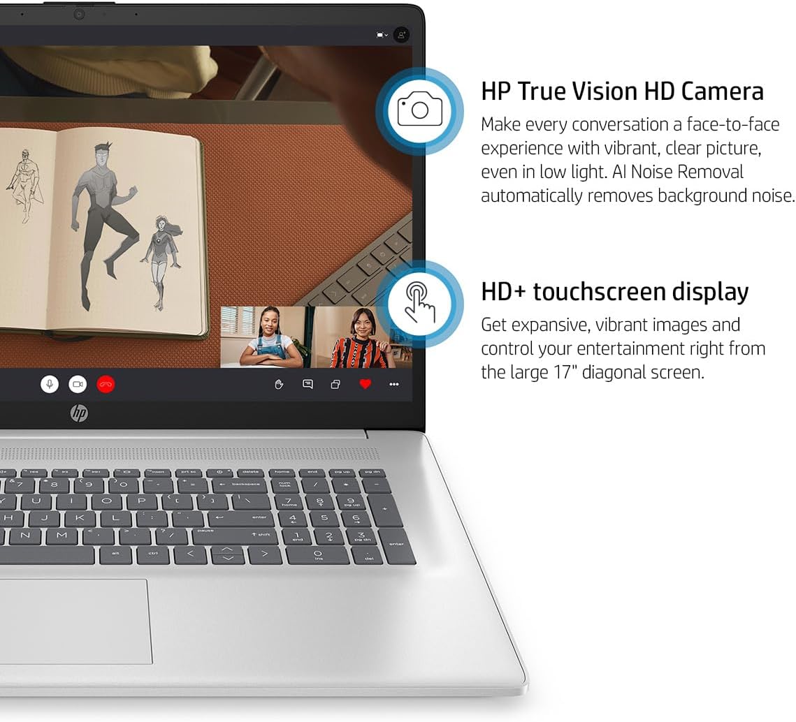 HP HP 17 Laptop AMD Ryzen 5 Touchscreen Office