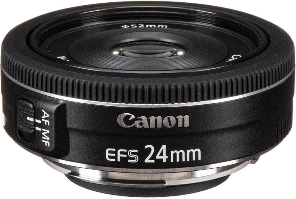 Canon 9522B002 EF-S 24mm f/2.8 STM Lens Bundle (Renewed)