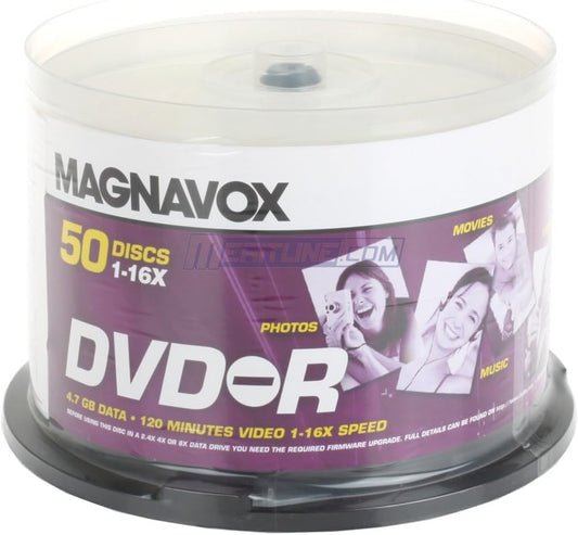 Magnavox dm4m6b50f/17 16X DVD-R Write-Once Disc Spindle