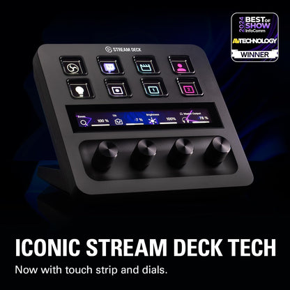 Elgato 20GBD9901 Stream Deck + Audio Mixer Controller