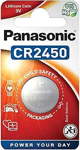 Panasonic CR2450EL/1B Lithium Button Cell Battery