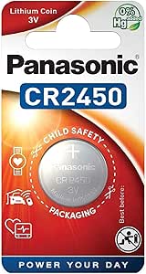 Panasonic CR2450EL/1B Lithium Button Cell Battery