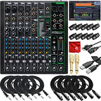 Mackie ProFX10v3 10-Channel Mixer USB Recording Bundle
