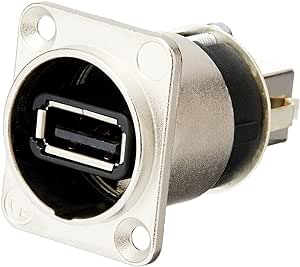 Neutrik NAUSB-W USB A to B Chassis Coupler — main product image