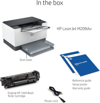 HP 6GW62F#BGJ LaserJet M209dw Wireless Monochrome Printer Renewed