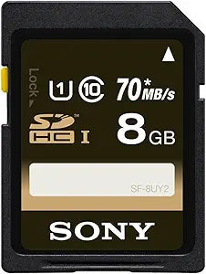Sony SF8UY2/TQ 8GB UHS-1 SDHC Memory Card