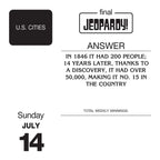 Sony Jeopardy! 2019 Day-to-Day Trivia Calendar
