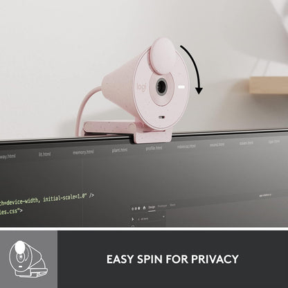 Logitech 960-001447 Brio 300 Full HD Webcam Rose