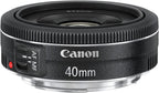 Canon 6310B002 EF 40mm f/2.8 STM Lens Bundle Renewed