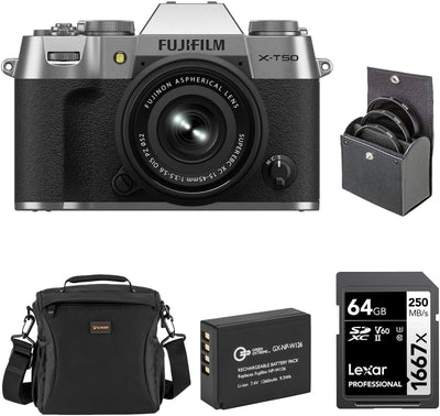 Fujifilm FUJIFILM X-T50 Mirrorless Camera XC 15-45mm Kit