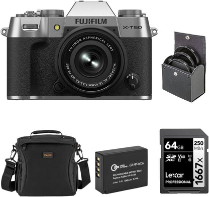 Fujifilm FUJIFILM X-T50 Mirrorless Camera XC 15-45mm Kit