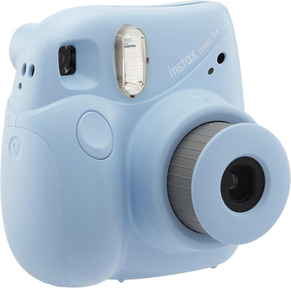 Fujifilm Instax Mini 7+ Instant Camera Light Blue Renewed