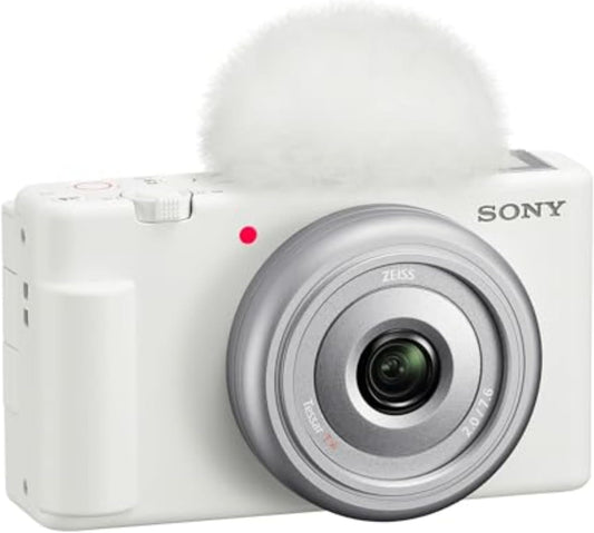 Sony ZV1F/W Vlog Camera White Content Creator Bundle