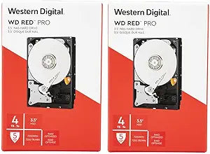Western Digital Red Pro 4TB NAS Internal HDD (2-Pack)