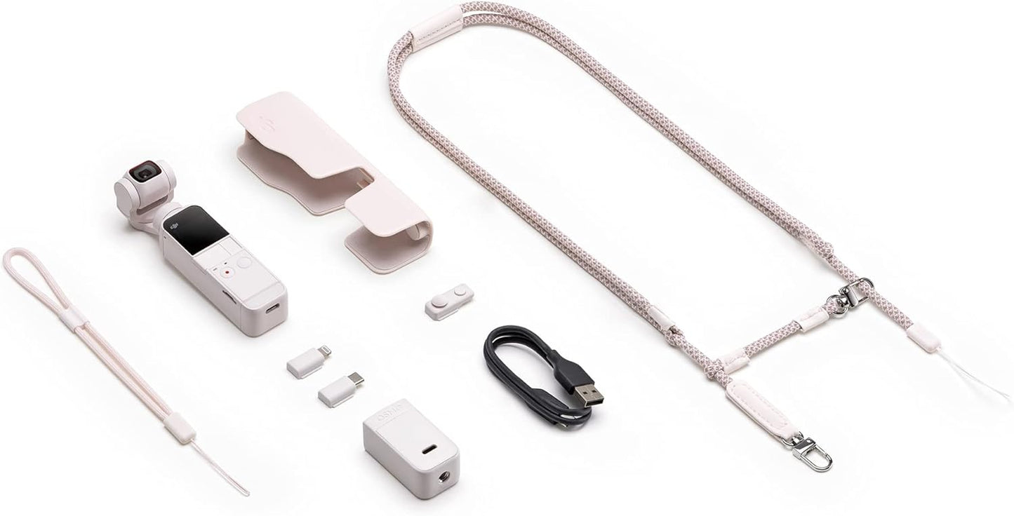 DJI pocket Pocket 2 Exclusive Combo - Sunset White (Renewed)