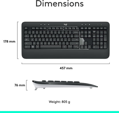Logitech MK540 Wireless Keyboard and Mouse Combo