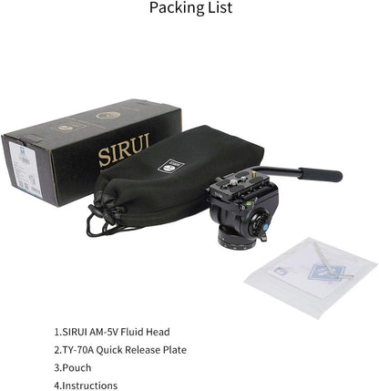 Sirui AM-5V Fluid Video Head Quick Release